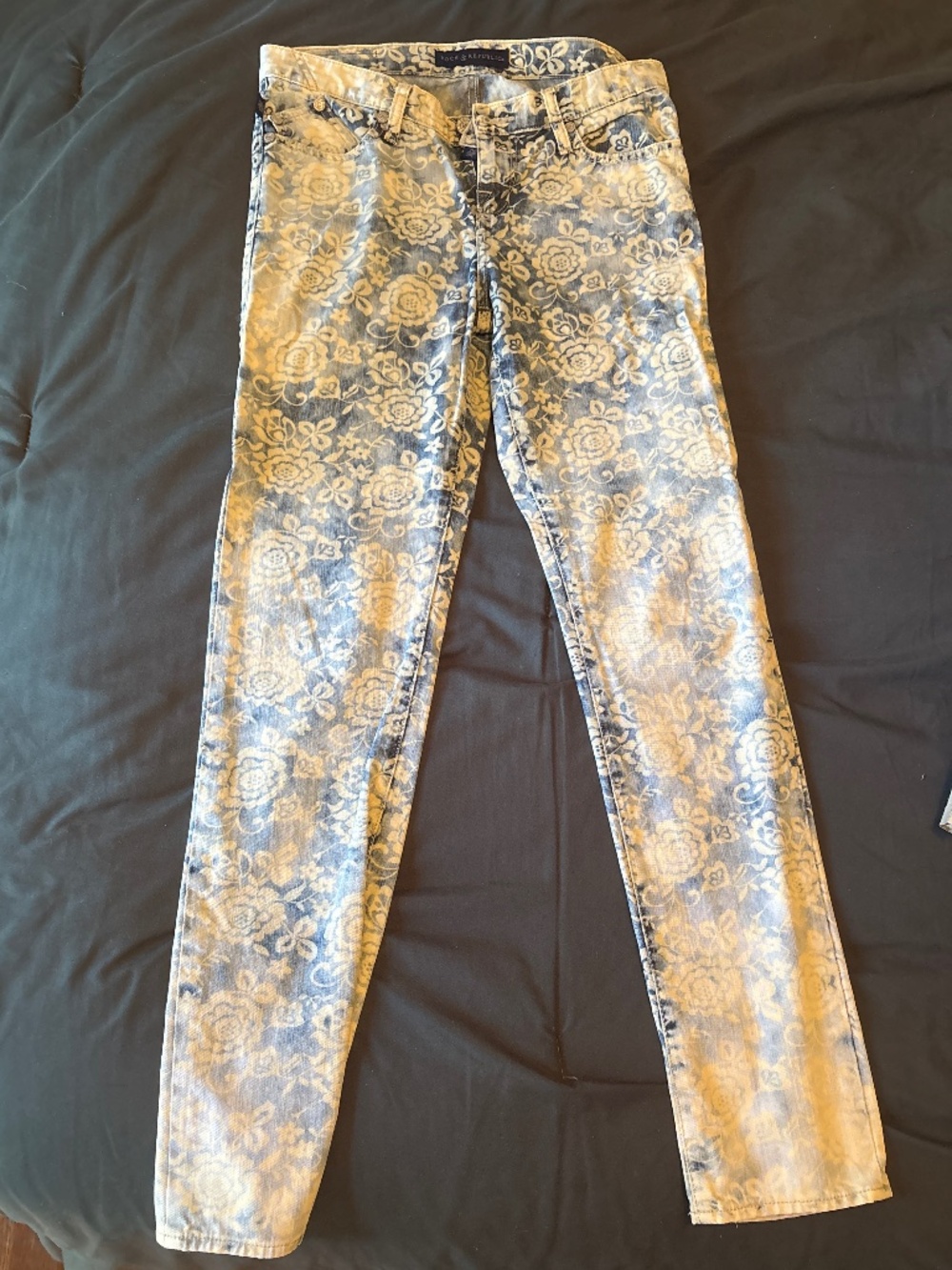 Floral Rock & Republic Jeans